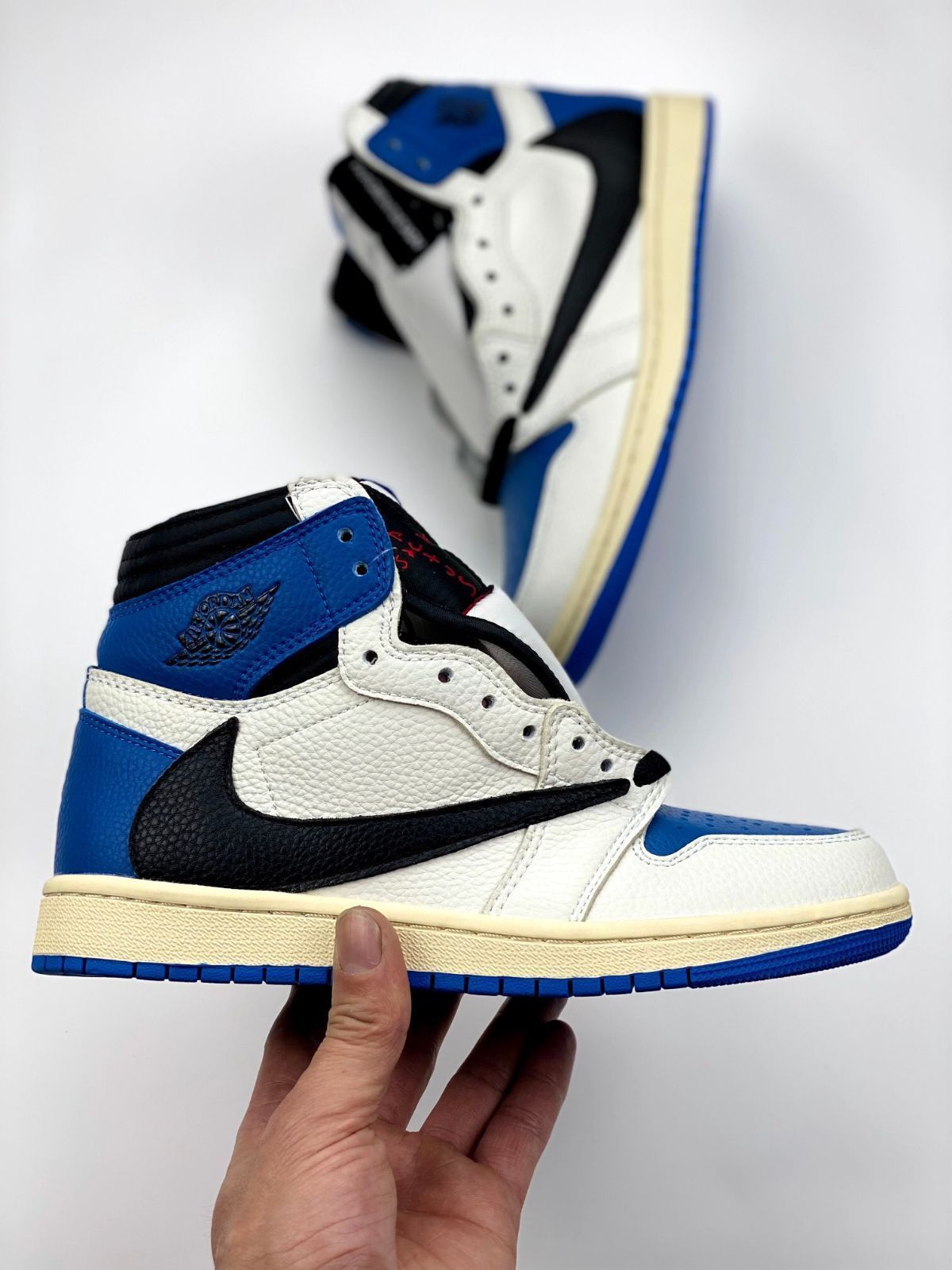 Travis Scott × Fragment × Nike Air Jordan 1 Retro High OG SP Military BlueDH3227-105