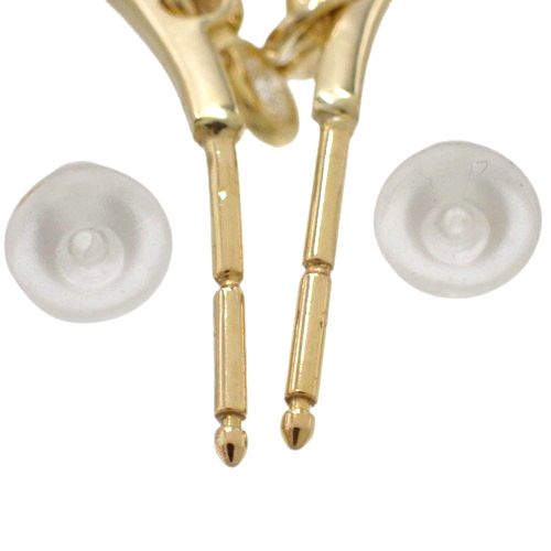 スイング ダイヤモンド フープピアス ピアス アクセサリー ジュエリー K18 イエローゴールド YG  ゴールド金 レディース 40900039689【中古】【アラモード】