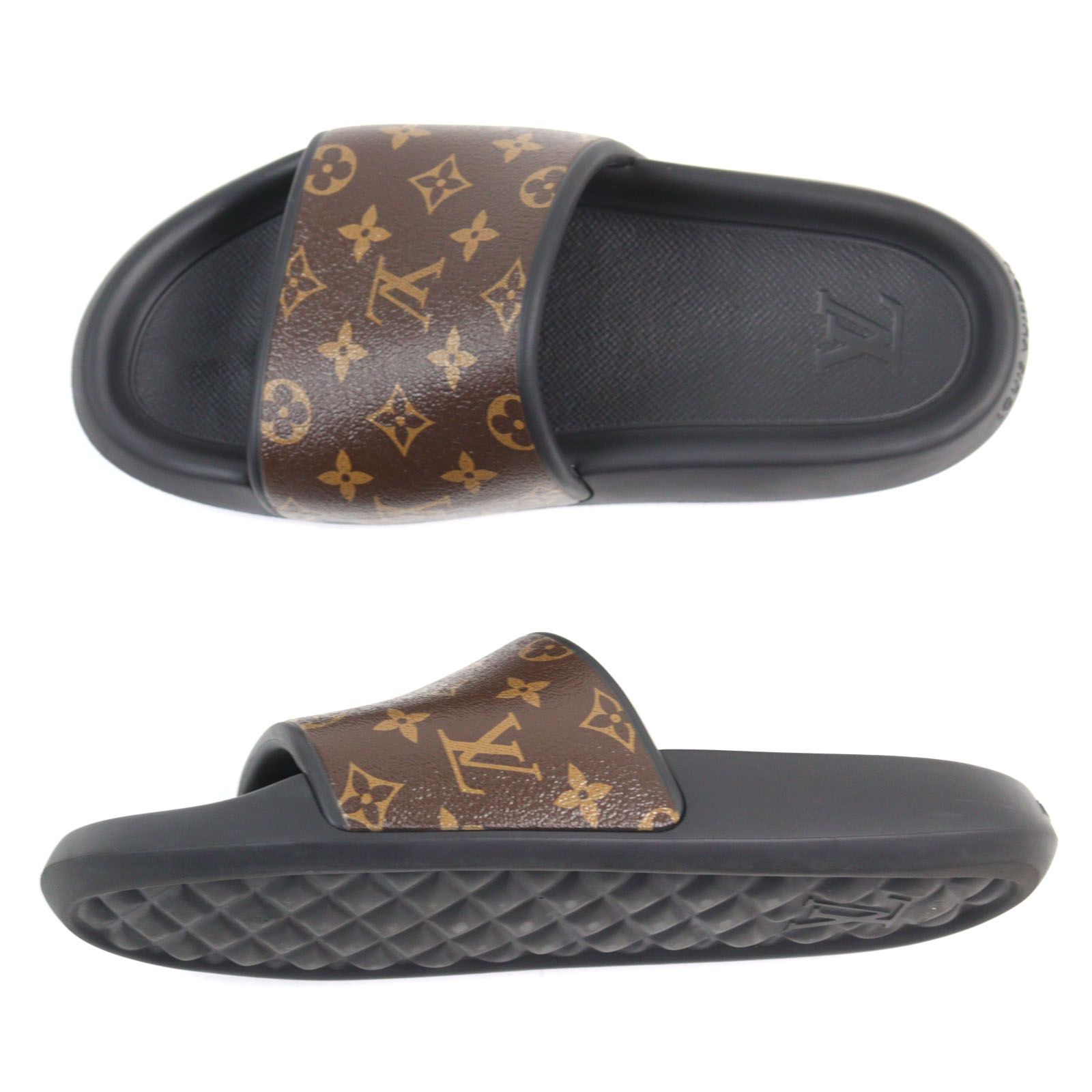 【極美品】ルイヴィトン ウォーターフロントライン モノグラム ラバーサンダル 9 美品○LOUIS VUITTON ルイヴィトン ウォーターフロントライン