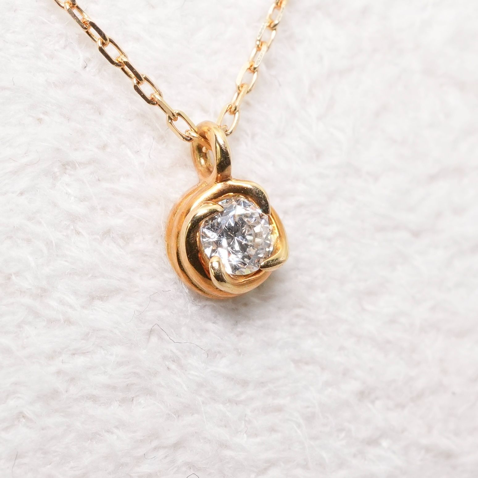 アーカー K18 一粒 ダイヤ ネックレス/24-4011 - メルカリ 