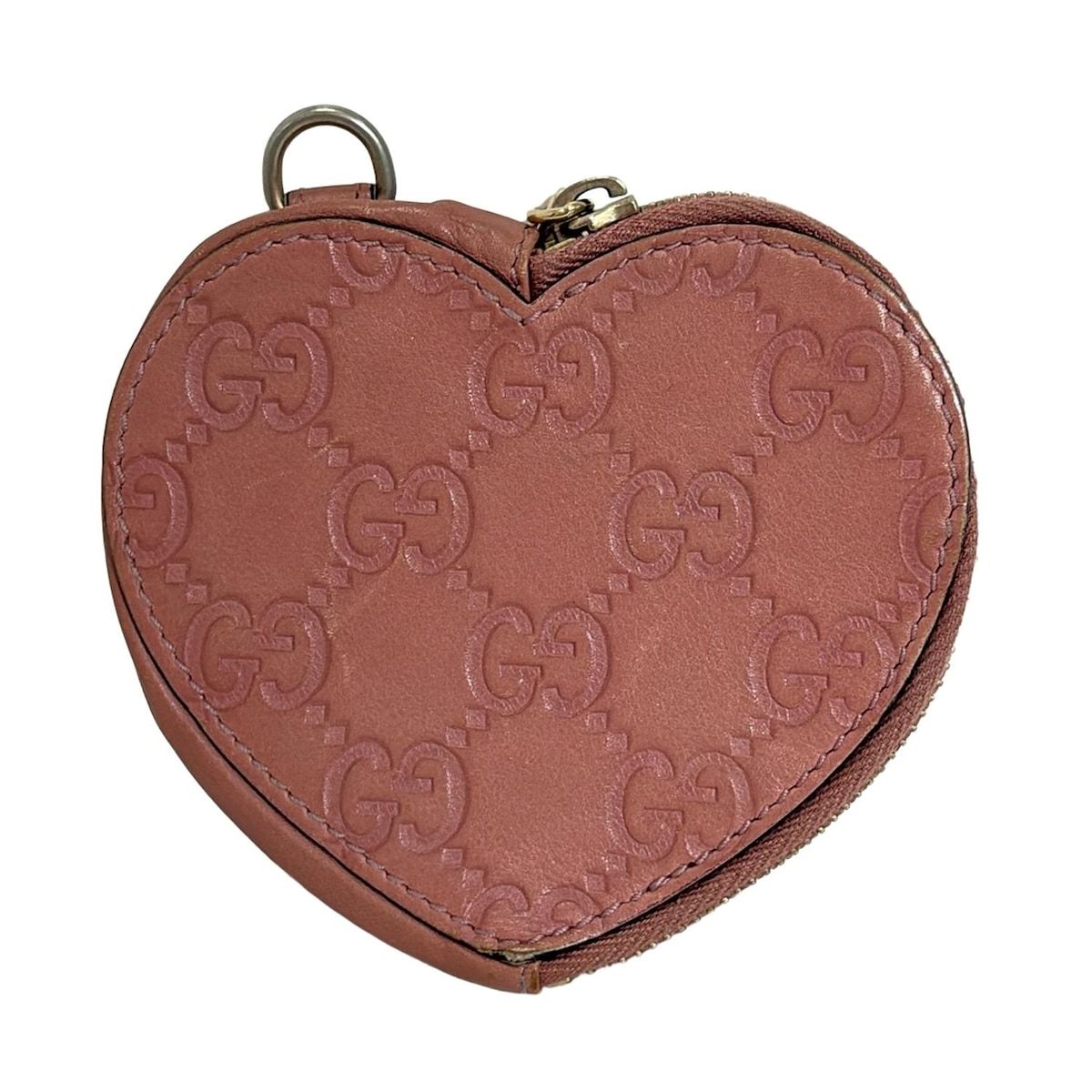 GUCCI(グッチ) コインケース シマライン 152615 ピンクベージュ