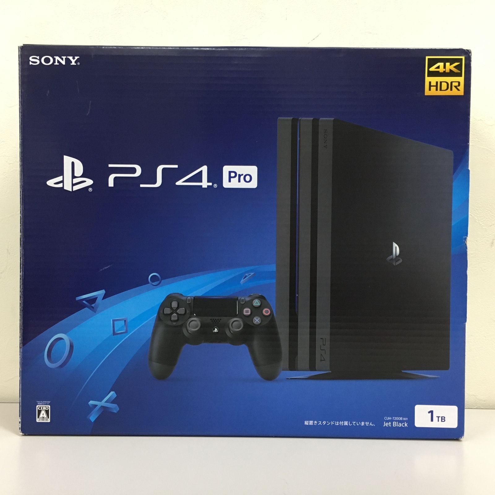 PS4 Pro 1TB 紛らわしく Jet Black CUH-7100B 初期化済み