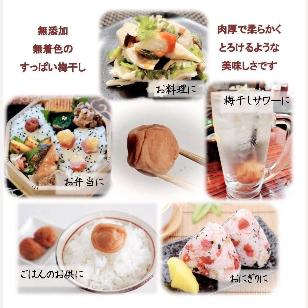 塩と梅だけの紀州南高梅干し