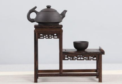 羽翅木実木小多宝閣紫砂急須茶器棚収納棚展示棚