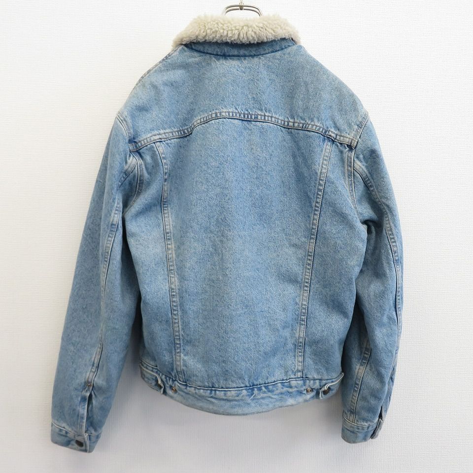 リーバイス LEVIS 米国製 デニム ジャケット ボア 赤白タグ ロゴ