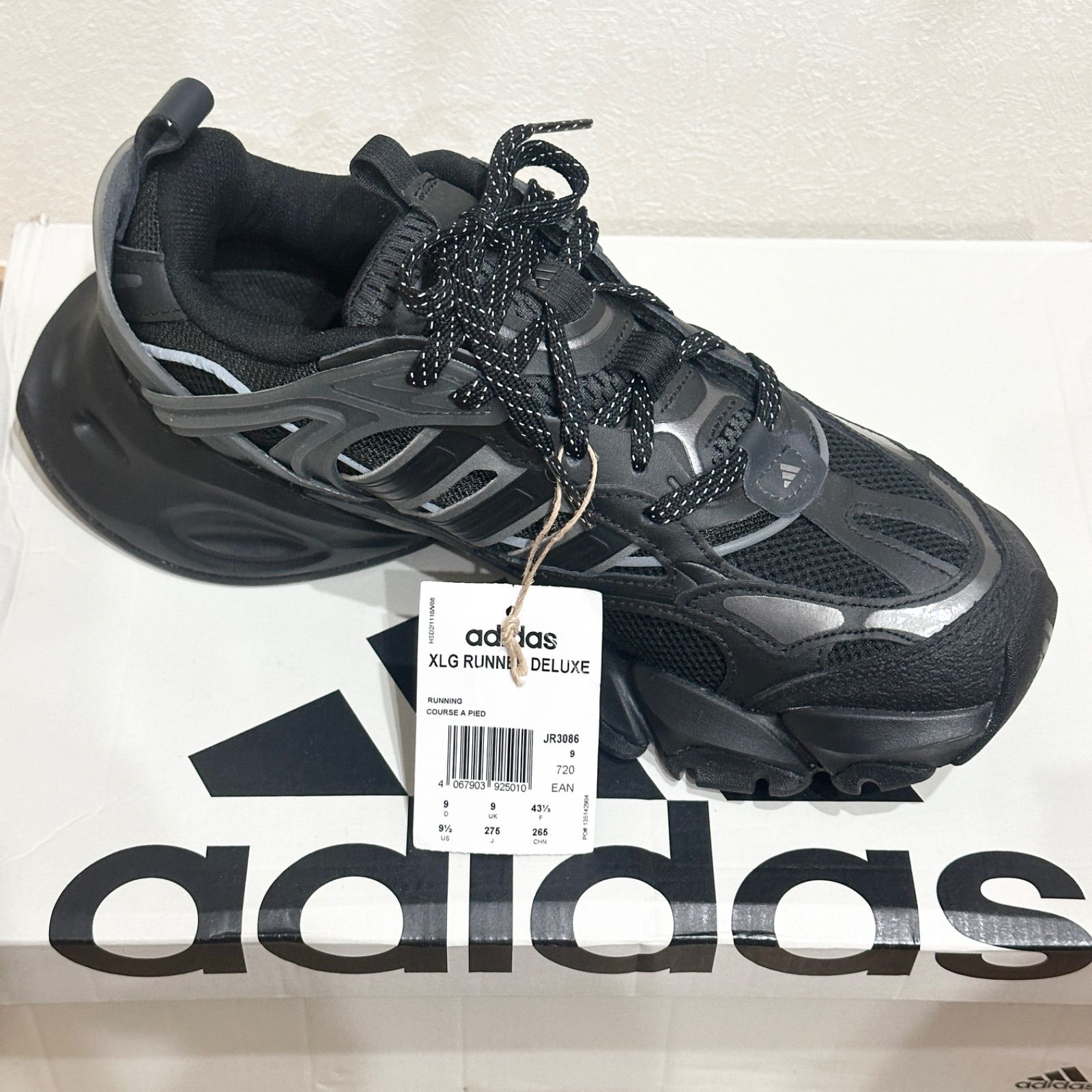 adidas XLG Runner Deluxe Core Black / Iron Metallic / Grey