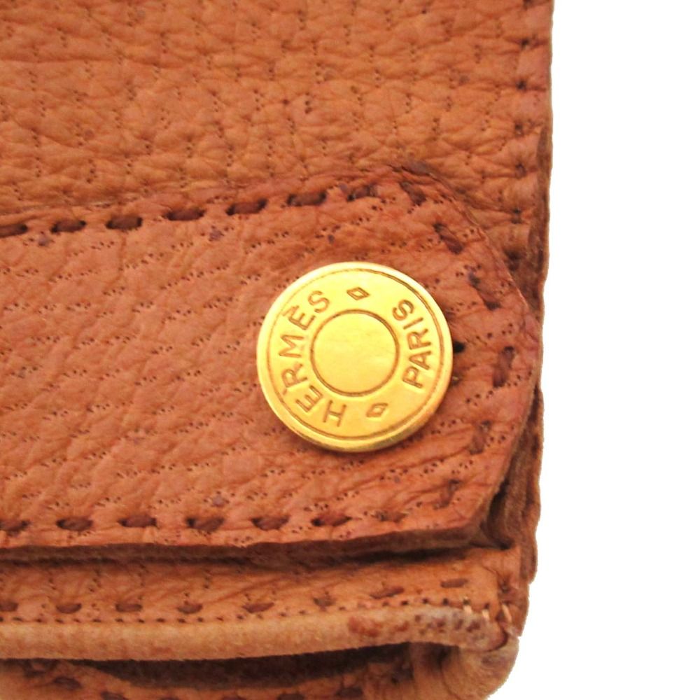 良品 HERMES エルメス セリエボタン ペッカリーレザー レディース  