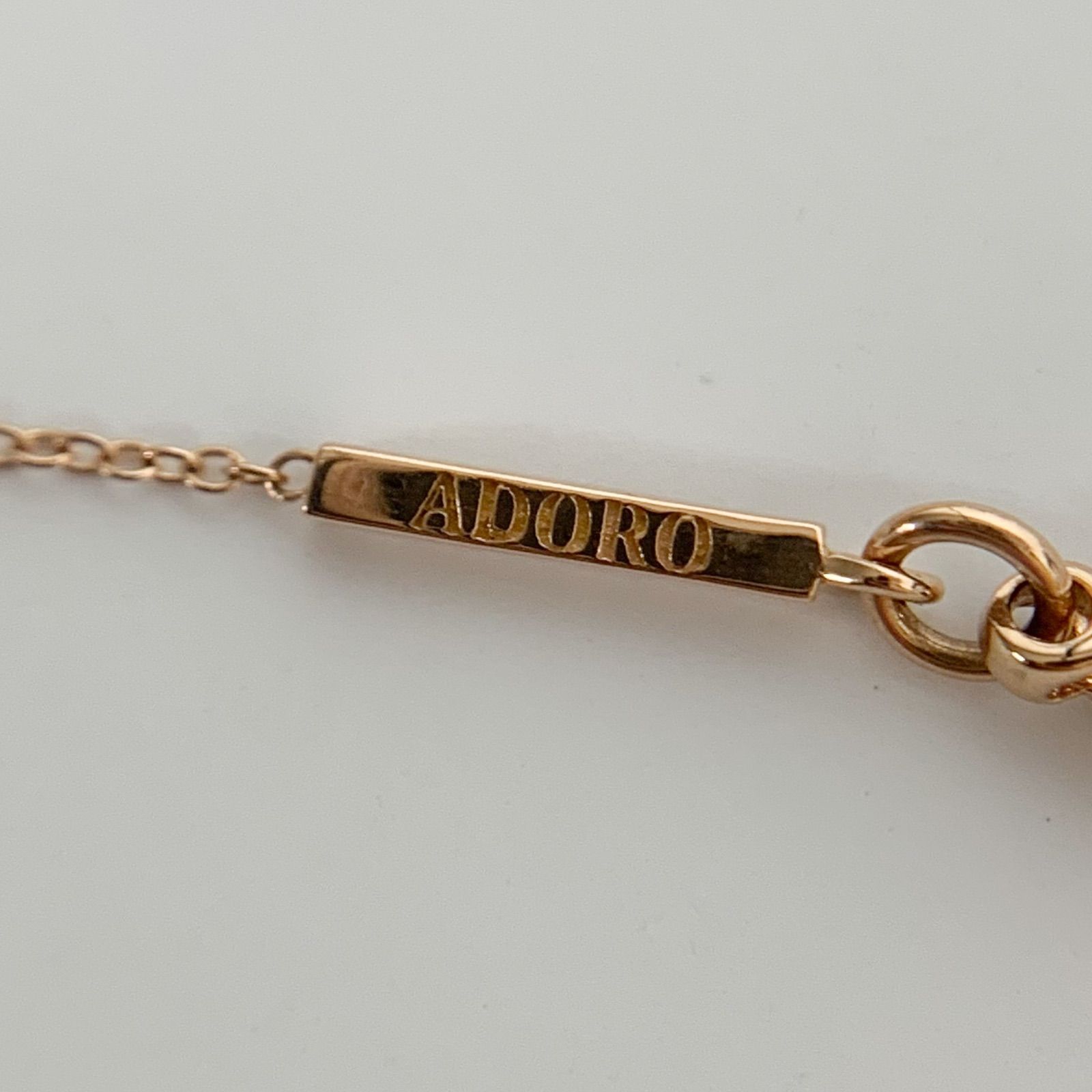 希少 アドロ ネックレス K18（Pink）定価506000円 ADORO 希少アドロ