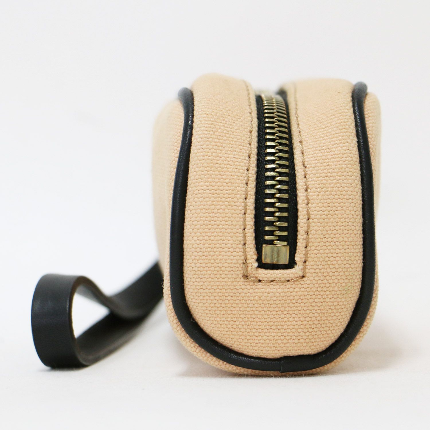 MARNI マルニ キャンバス ミニポーチ | ラウンドファスナー レザー  