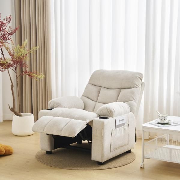 リクライニングソファー ソファー 1人掛け ゲーミングチェア 105°-120°調整 コンパクト オットマン一体型 パーソナルチェアー 耐圧分散 リクライニングチェア NEXPOTALLINN_EU