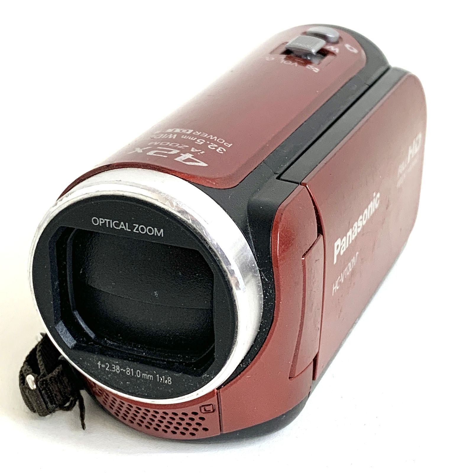 □中古□Panasonic HC-V100M (レッド) + おまけ付 パナソニック