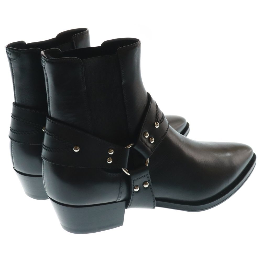 【CELINE】ハーネスチェルシーブーツ 42.5 CELINE (セリーヌ) サイドゴア ハーネス チェルシーブーツ