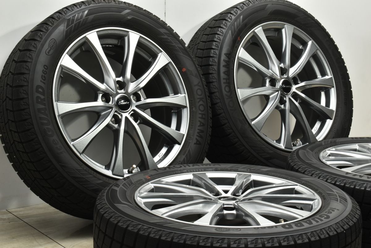 バリ溝 215/55R17 冬タイヤ ヨコハマ IG60 2024年 iceGUARD 2024年製造