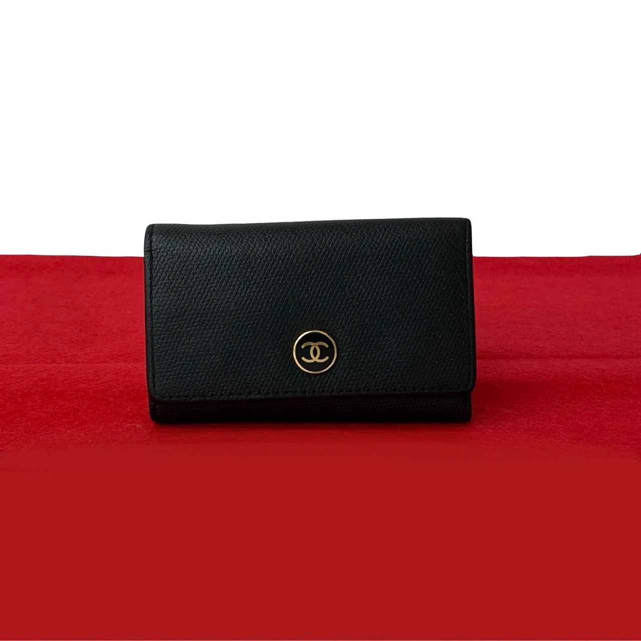 シャネル　アイコン　エナメル　ココマーク　キーケース　ブラック　CHANEL シャネルアイコンエナメルココマークキーケースブラックCHANEL