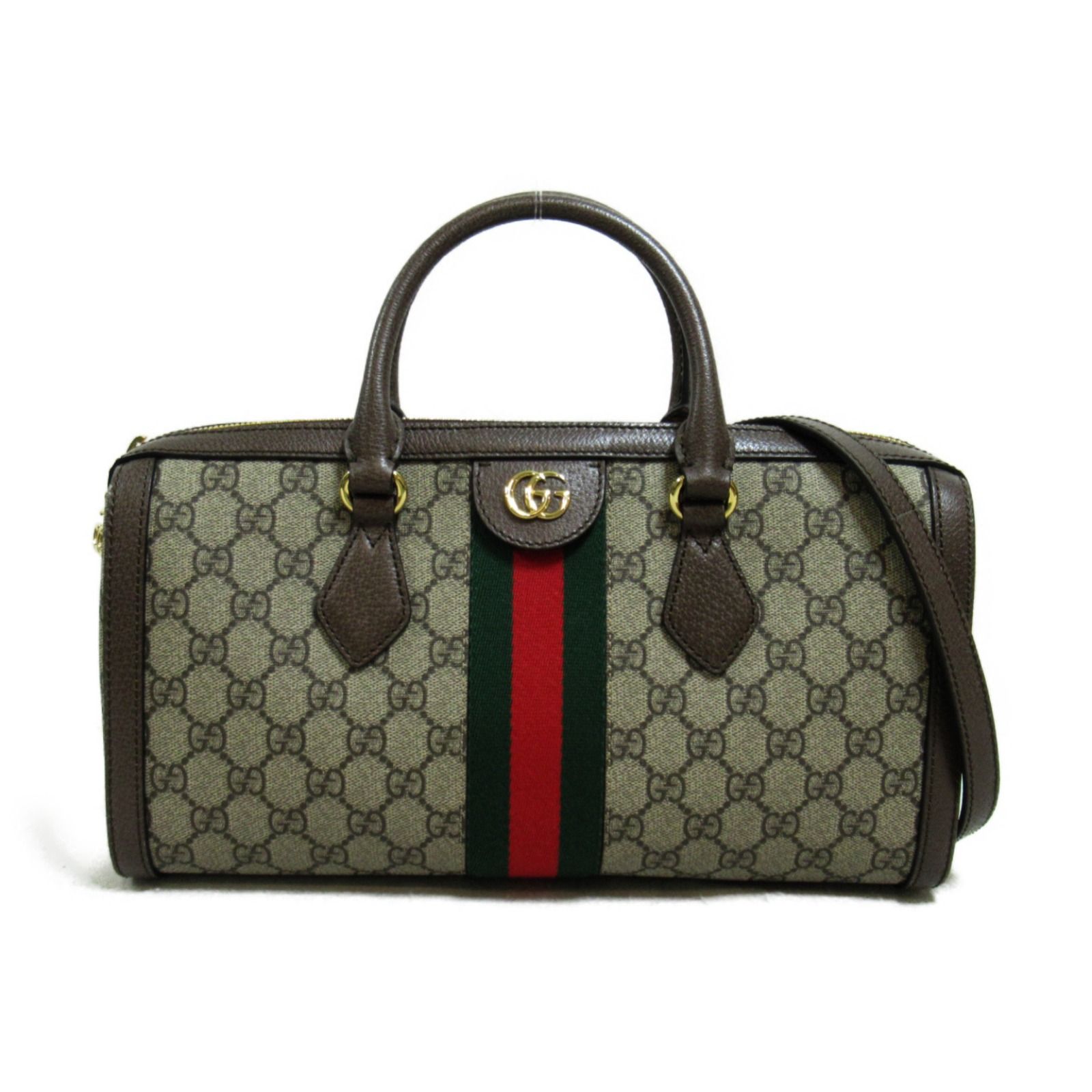 グッチ GUCCI ボストンバッグ オフィディア 2Way ボストンバッグ 524532 ベージュ|ブラウン キャンバス 2Wayボストン レディース Used A