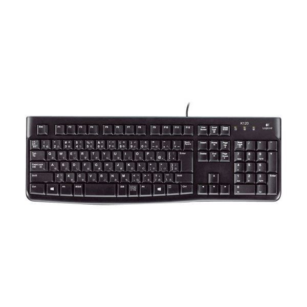 (まとめ）ロジクール キーボード k120ブラック K120 1セット(5台)