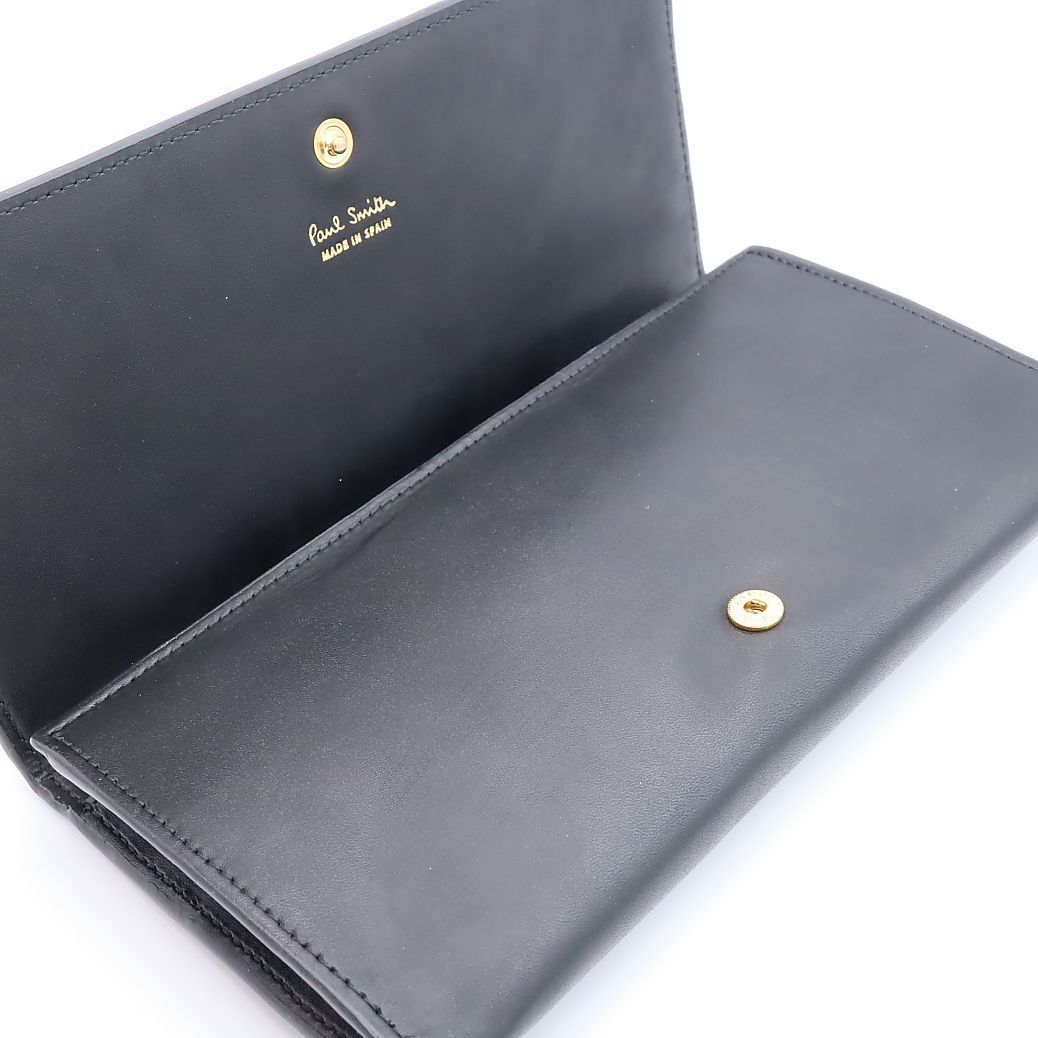 新品 ポールスミス ラージジップアラウンドウォレット イタリア製長