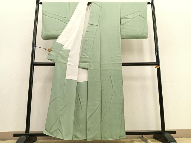 平和屋着物□京加賀友禅 百貫達雄監修 色無地 裏葉柳色