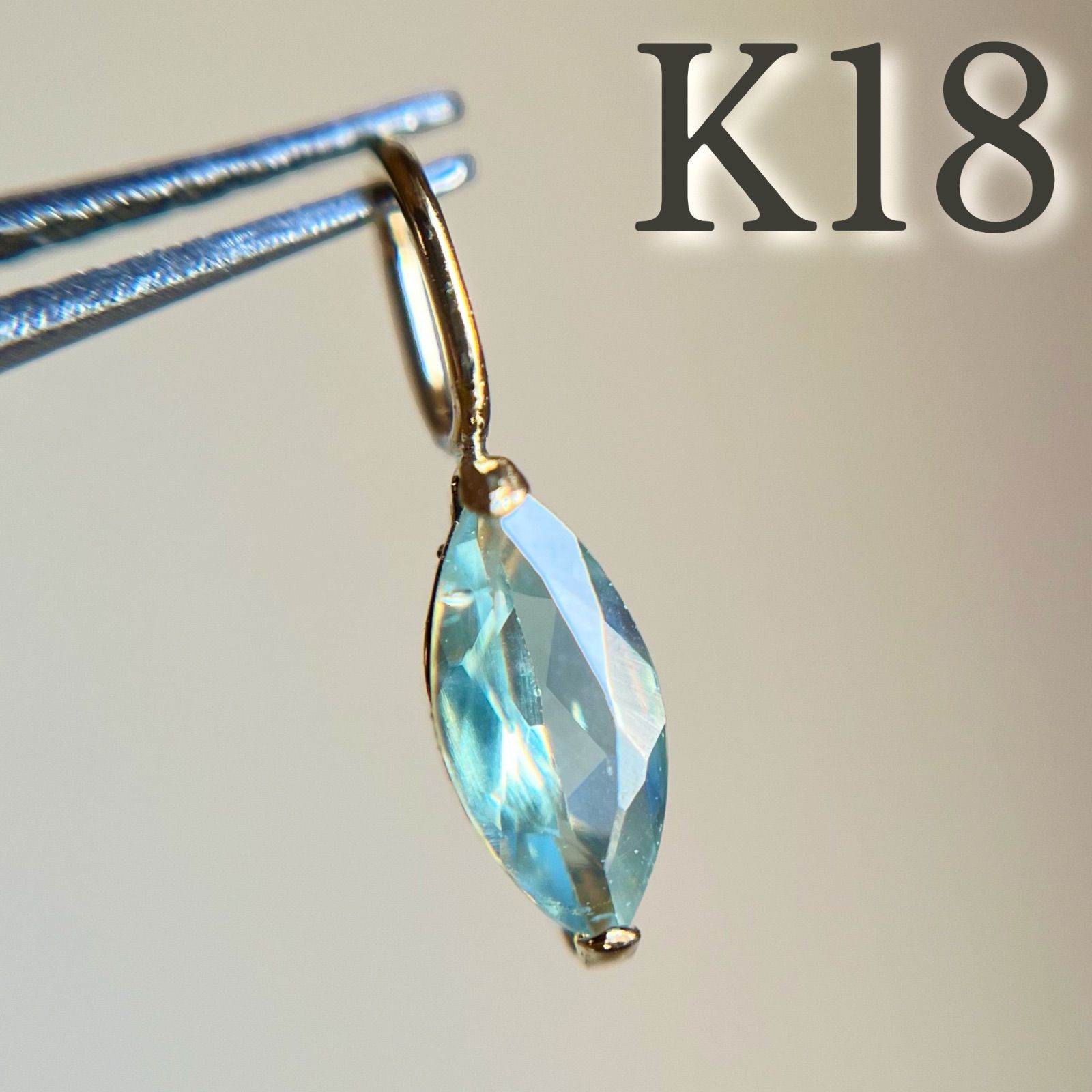 K18 天然石アレキサンドライトMQ　希少　レア　ペンダントトップ18金 K18 天然石アレキサンドライトMQ 希少 レア ペンダントトップ