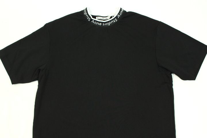 新品】アクネ Acne Studios ロゴリブ ストレッチTシャツ メンズ S