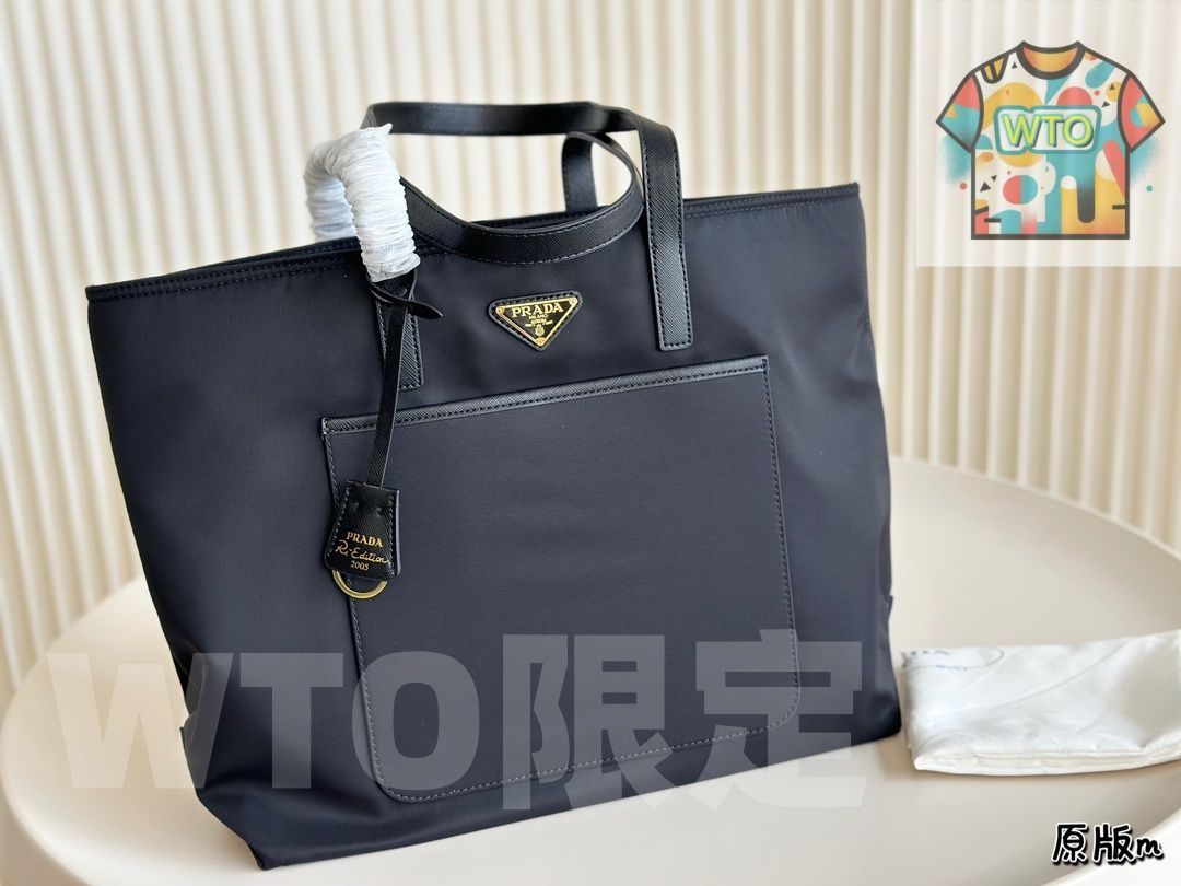 7月7日23:59まで限定大幅お値下げ【PRADA】ブラックナイロントートバッグ 中古・古着通販】PRADA (プラダ) ナイロントートバッグ ブラック