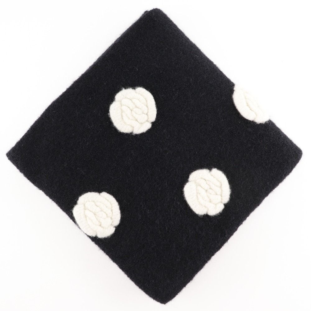 CHANEL】シャネル カメリア ターンロック P39233K02754 ウール×モヘア 