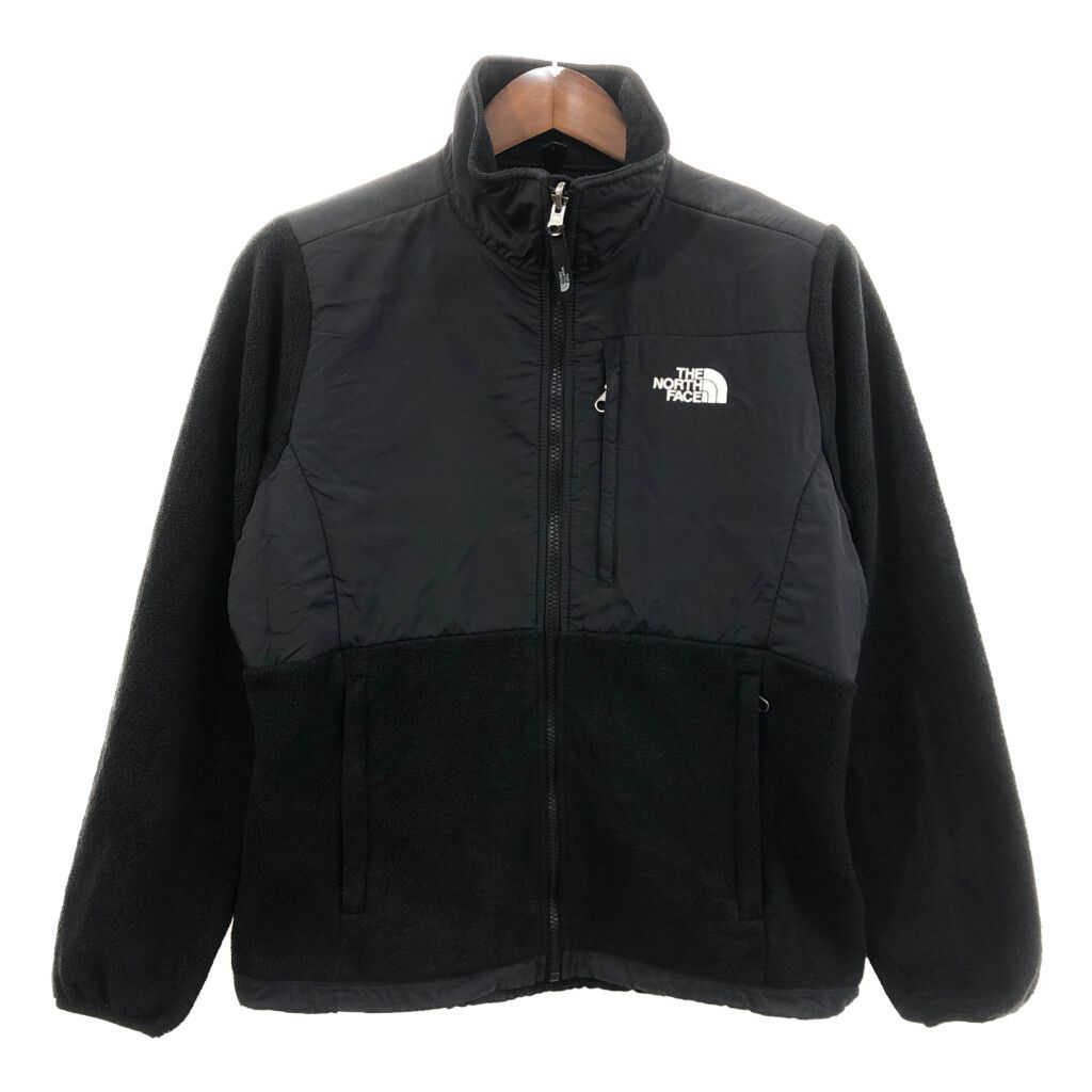 THE NORTH FACE ノースフェイス Denali デナリフリースジャケット アウトドア ワンポイント ブラック (レディース M) 中古 古着 Q6552 THE NORTH FACE ノースフェイス Denali デナリフリース