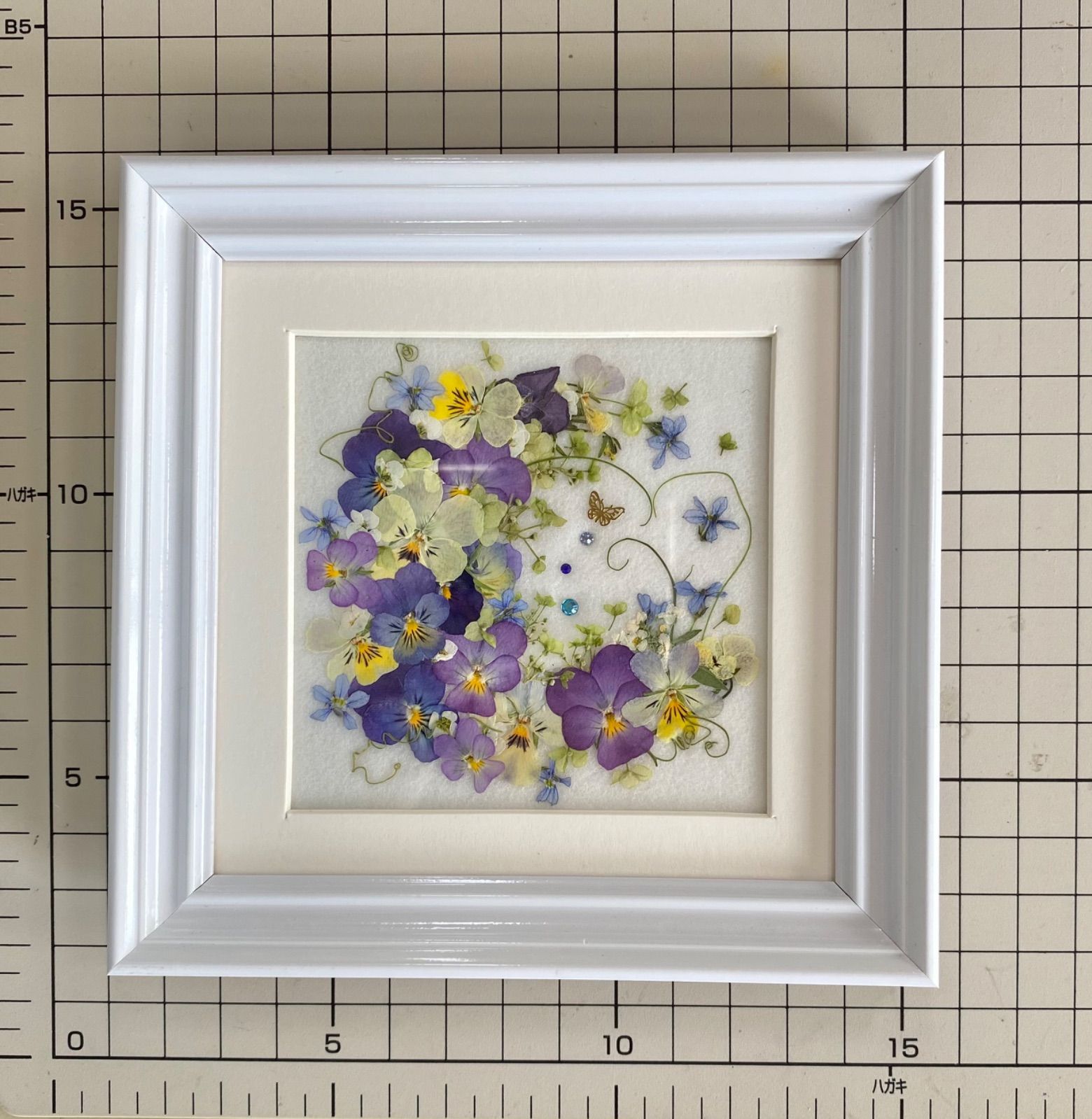 ビオラ＊すみれ風Uピン髪飾り 七五三 結婚式 ウエディング