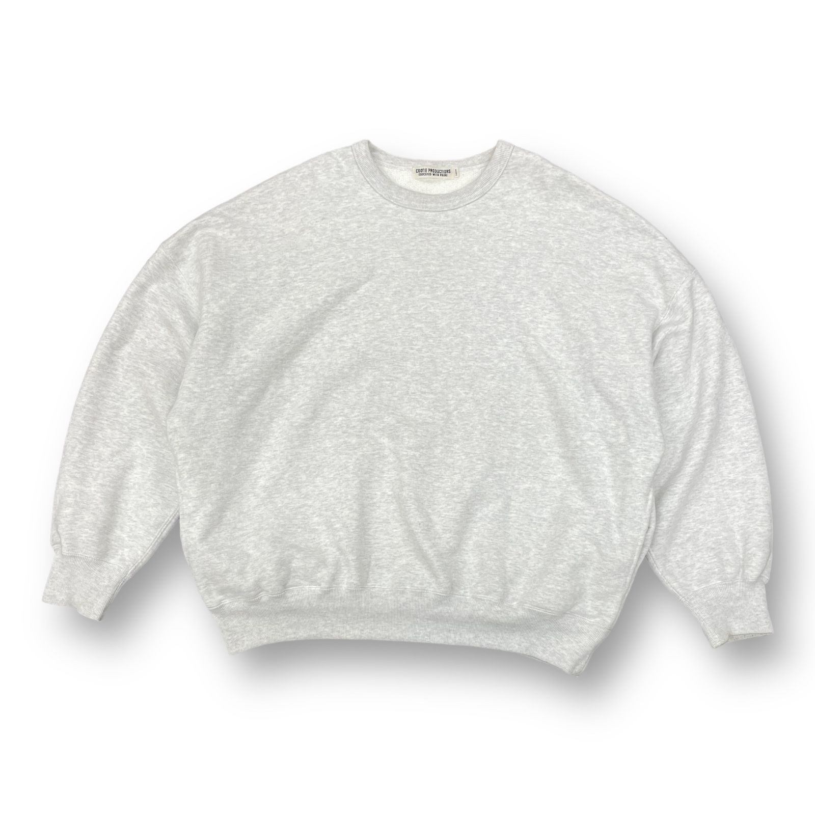 定価24200円 COOTIE PRODUCTIONS 22AW Heavy Oz Sweat Crew ヘビーオンス スウェット クルーネック  トレーナー クーティー CTE-22A314 グレー L