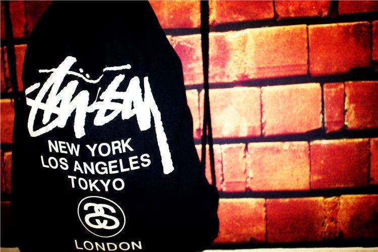 新品未使用 STUSSY ステューシー ナップサック リュック ブラック 男女兼用