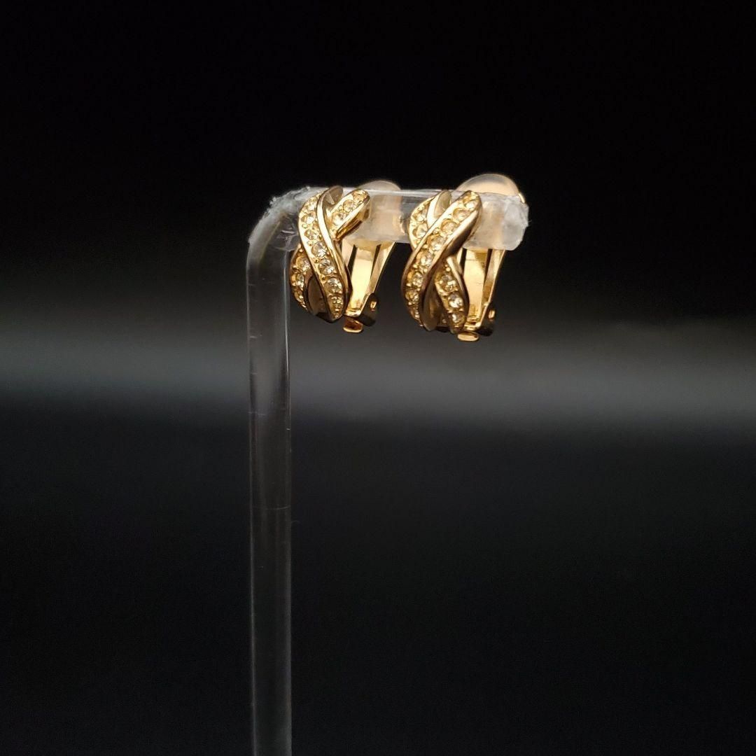 【全国配送無料】 Christian Dior クリスチャンディオール イヤリング クロス ラインストーン ヴィンテージ オールド 1970s 2025超人気。