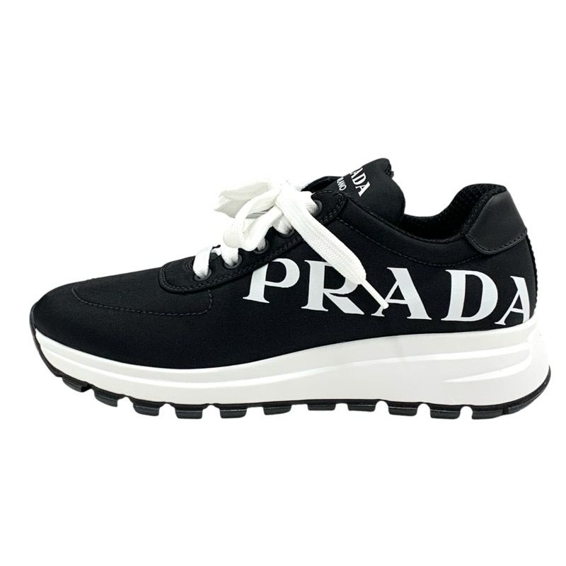 未使用 プラダ PRADA スニーカー 靴 シューズ ロゴ ナイロン