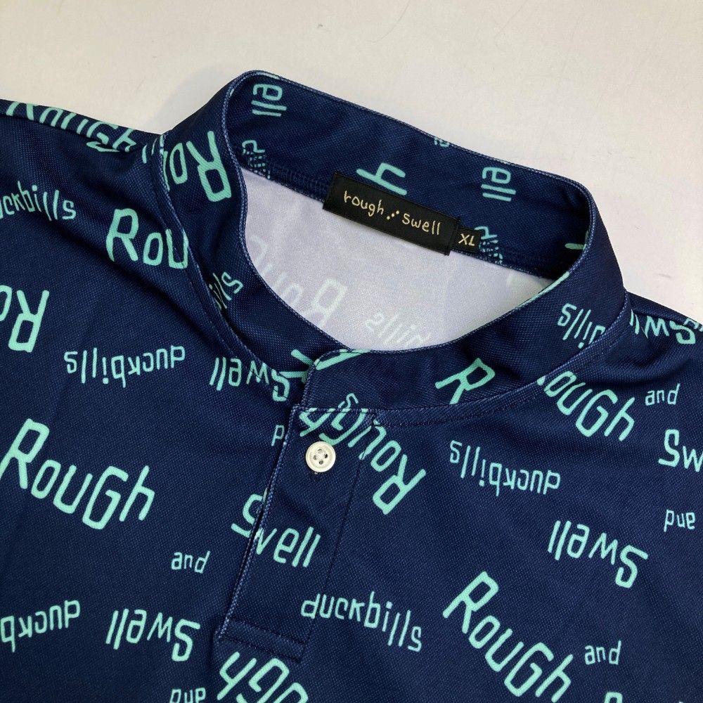 ラフ＆スウェル　カモノハシ　Ｔシャツ ネイビー　Mサイズ 新品未使用 サイズ：XL ROUGH&SWELL ラフアンドスウェル 襟付 半袖Tシャツ
