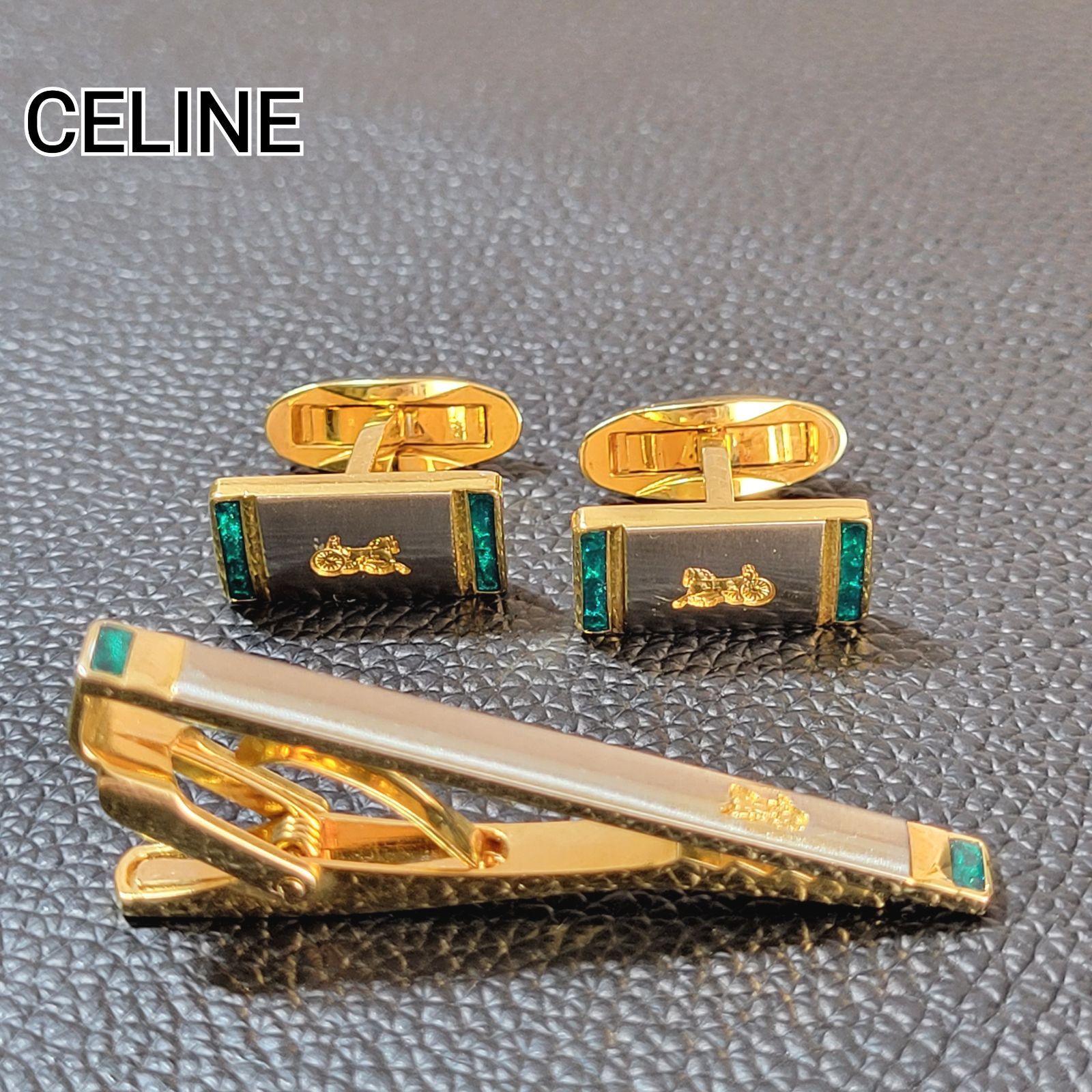 美品 セリーヌ シルバーネクタイピン・タイピン・タイバー CELINE刻印