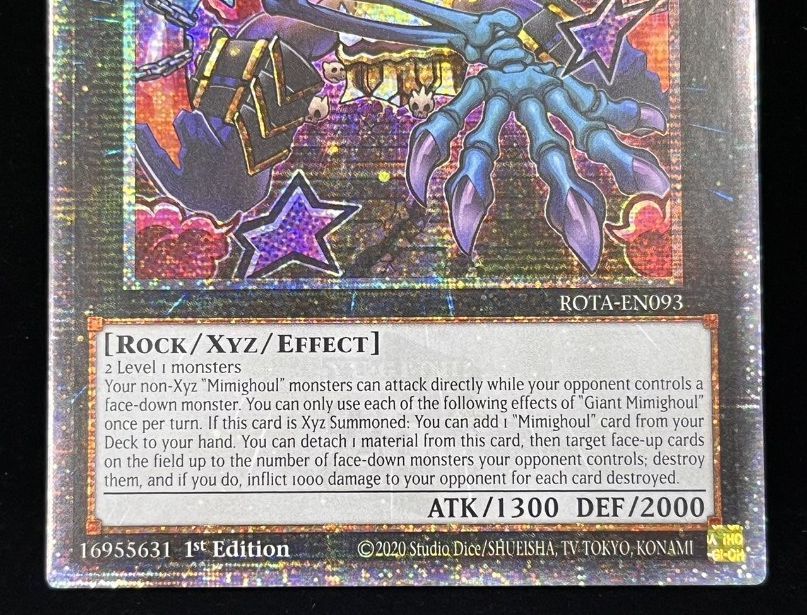遊戯王 英語版 ROTA Giant Mimighoul 25thシク クオシク