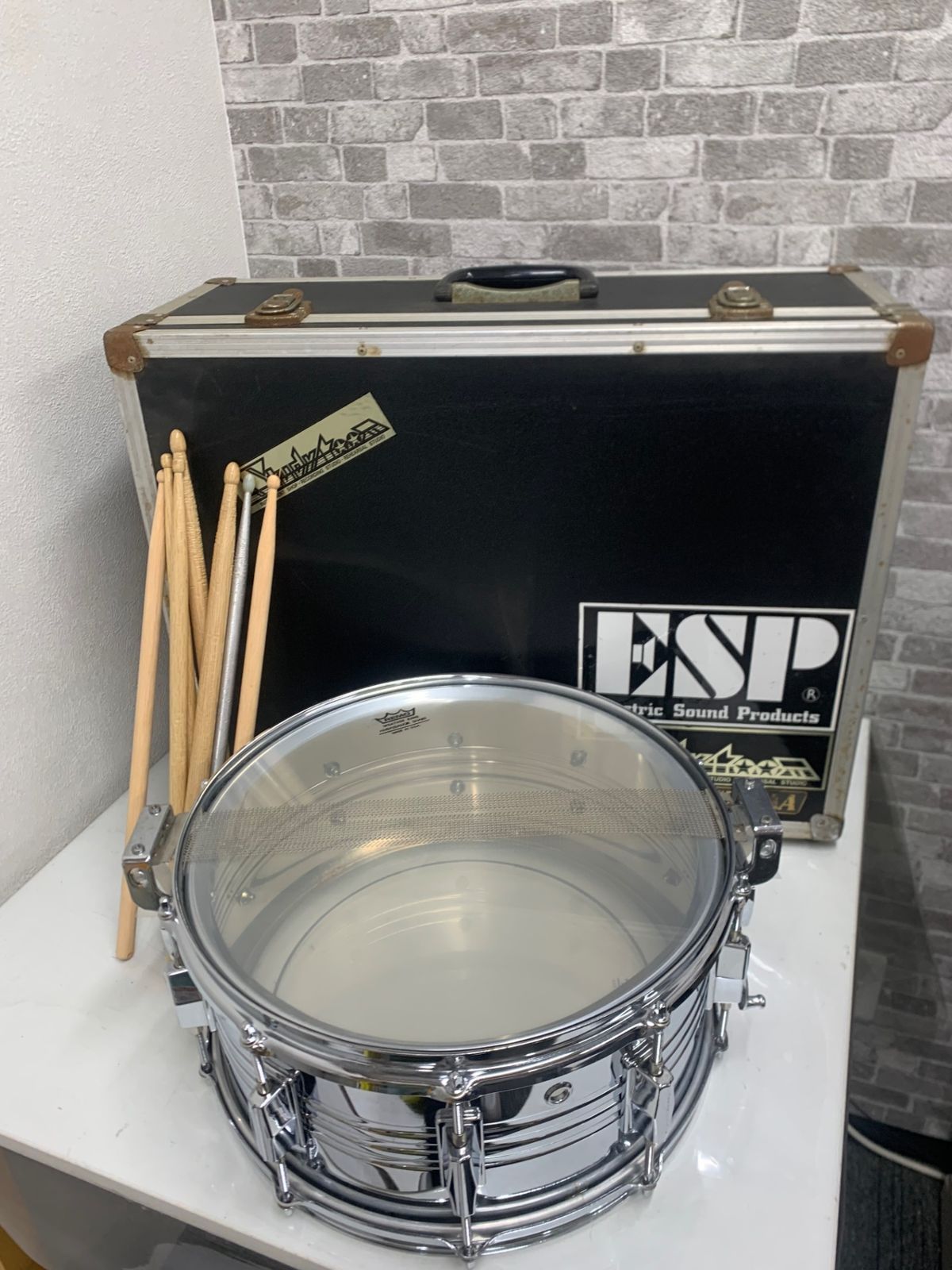 Pearl Steel Shell スネアドラム スチールシェル ハードケース付