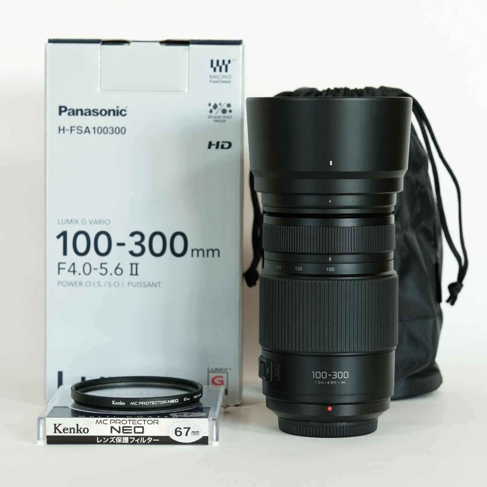 【美品】 LUMIX G VARIO 100-300mm 【訳あり値引き】 美品 LUMIX G VARIO 100-300mm F4.0-5.6 II