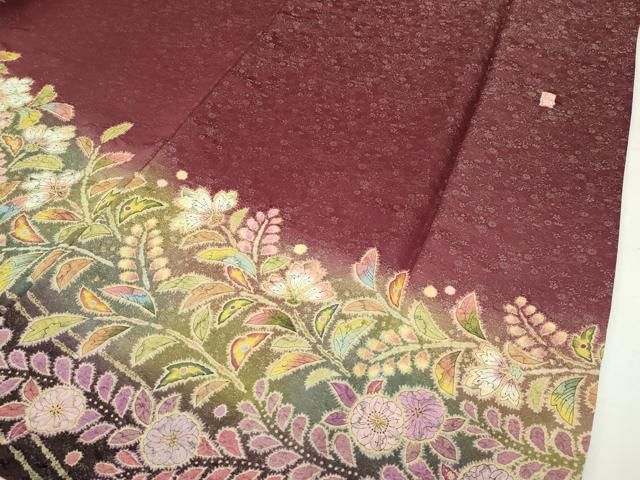 平和屋本店□極上 越後十日町の一流染匠 桐屋・翠山工房 徳永憲峯 振袖  