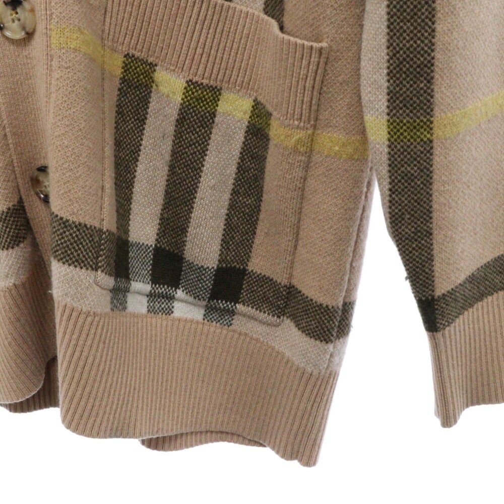 BURBERRY (バーバリー) 22AW WILMORE CHECK CARDIGAN ウィルモアチェックカーディガン 8054098 ブラウン