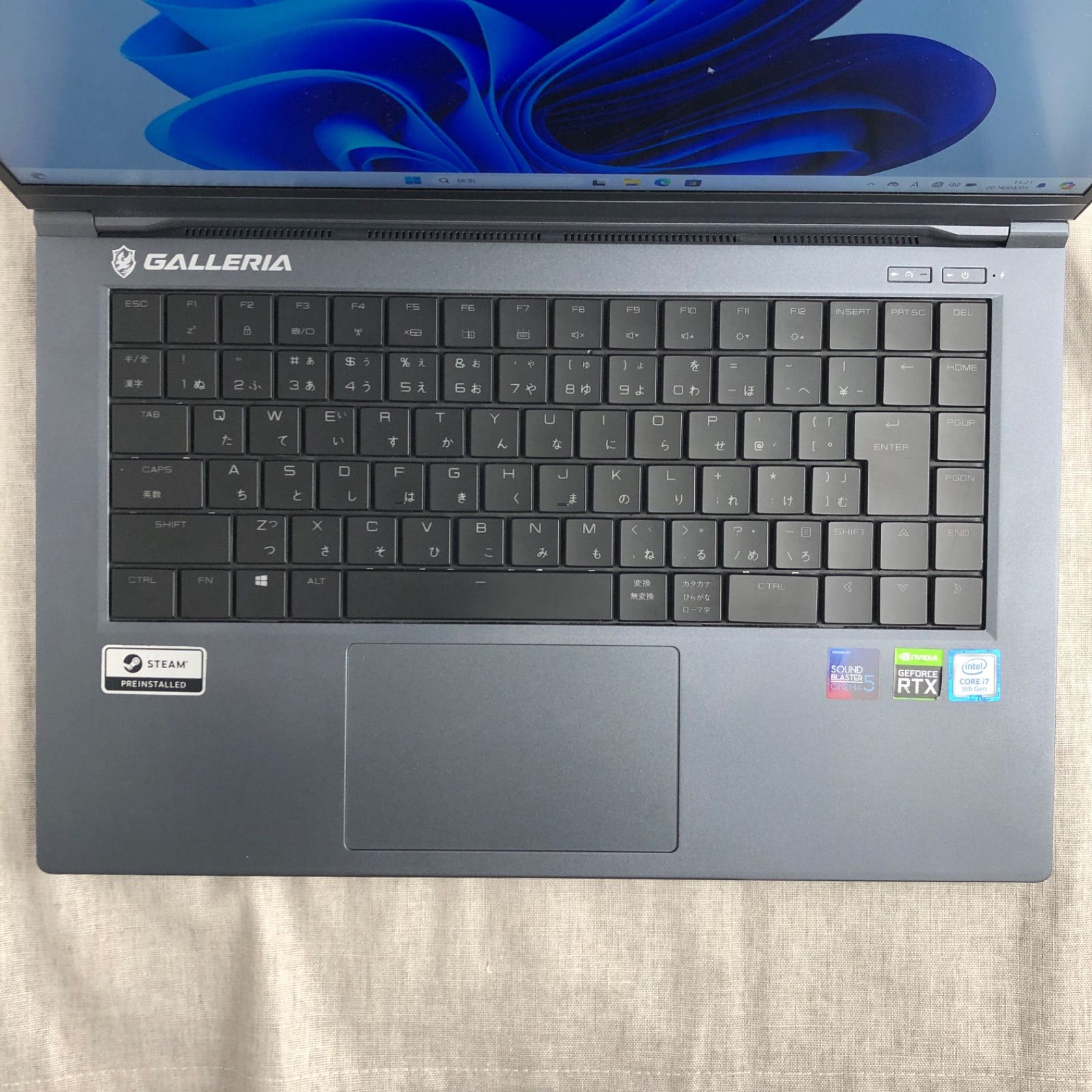 Thirdwave GALLERIA GCR2070RGF-QCG ゲーミングノートPC Core i7