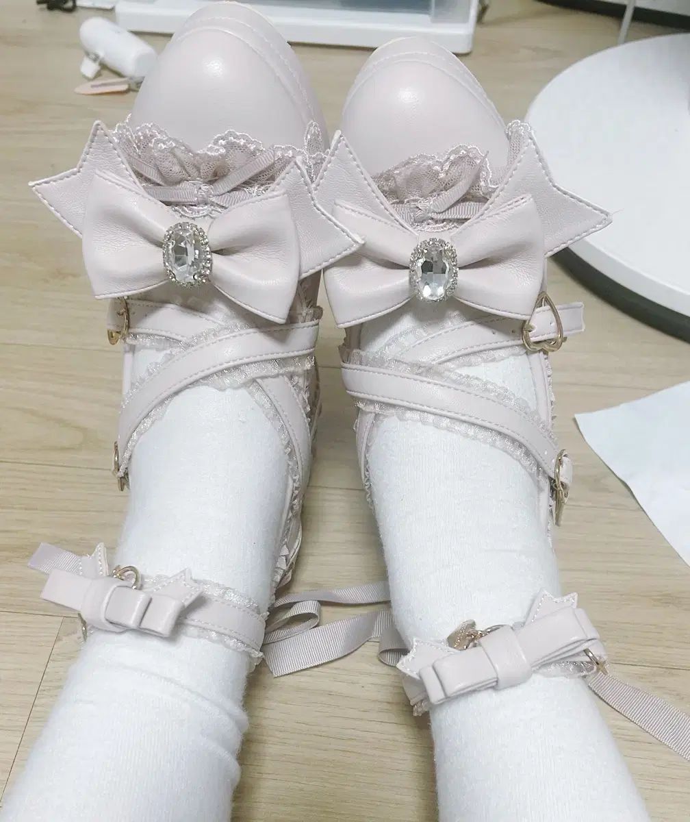 LIZLISA(リズリサ) lizlisa トウシューズ 好き フリルリボン