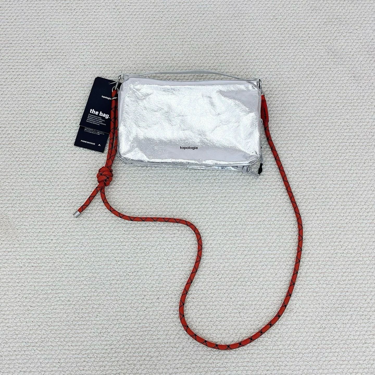 Topologie BottleSacocheショルダーバッグ シルバー　人気 Bottle Sacoche Large ボトルサコッシュ ラージ【バッグ単体