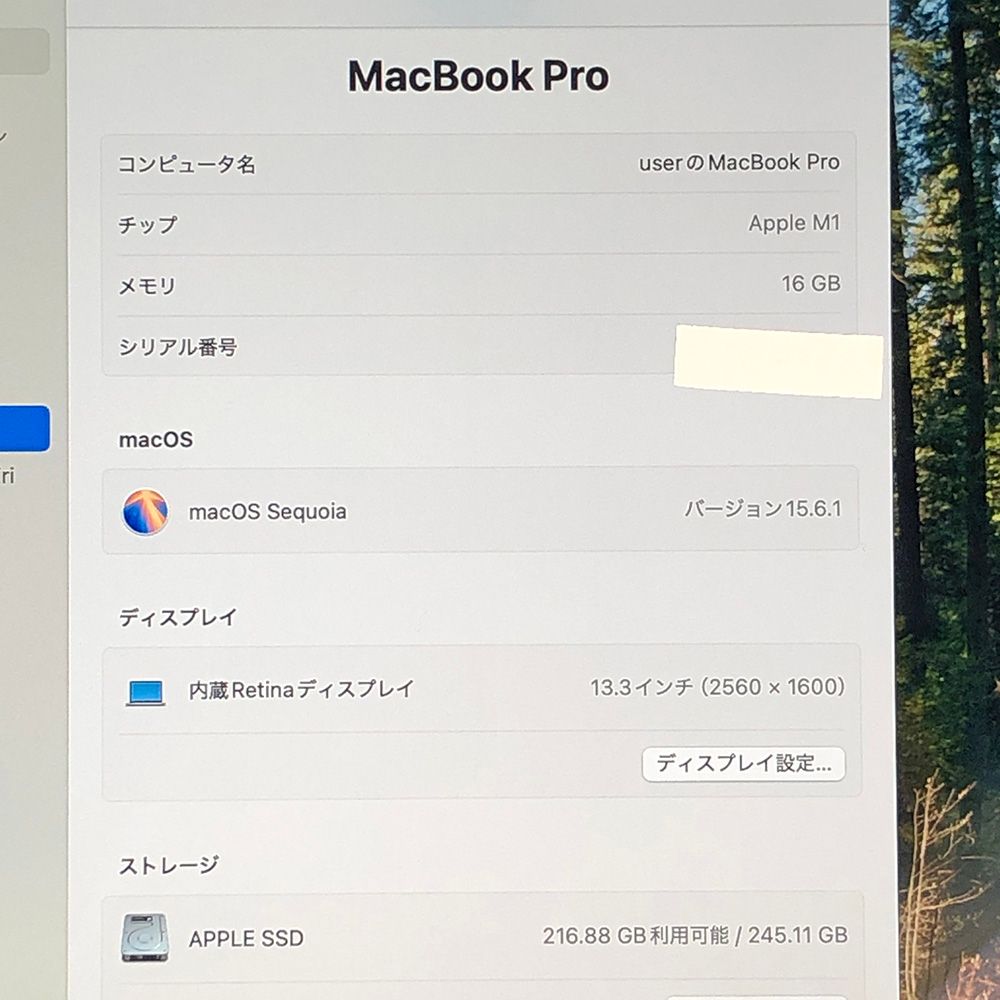 本体のみ Apple MacBook Pro 13インチ M1 2020 M1チップ メモリ16GB SSD256GB A2338 EMC3578|MB-251499 325239