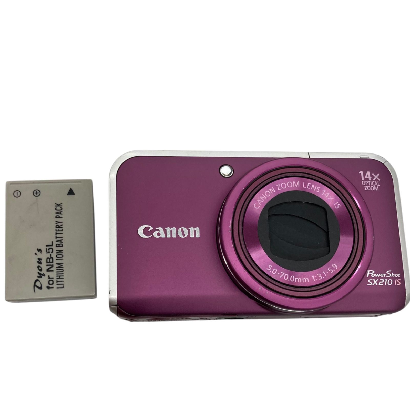 186000 現状品 Canon PowerShot SX-210 IS パープル デジカメ