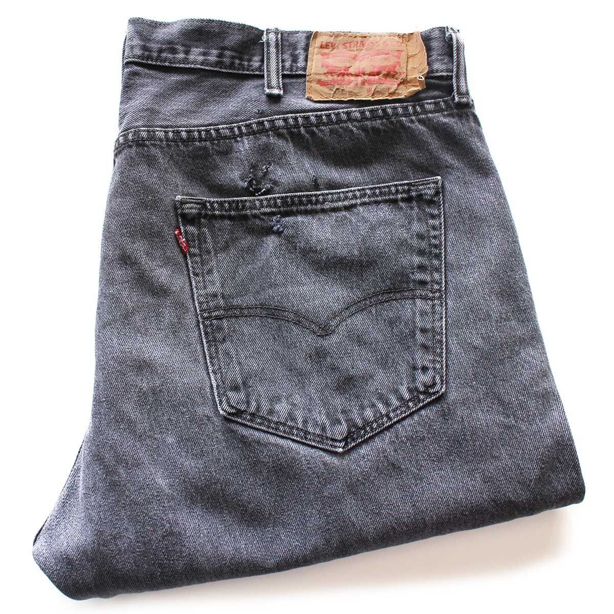 フェード⭕️Levi's 501 ブラックデニム ダメージ ハチノス お1人様1点限り】 501 フェード⭕️Levi's ブラックデニム