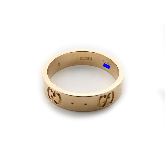 18号のみ　グッチ　アイコンリング　 ピンクゴールド　750 GGモチーフ グッチ GUCCI アイコン リング ピンクゴールド 152045 J8500