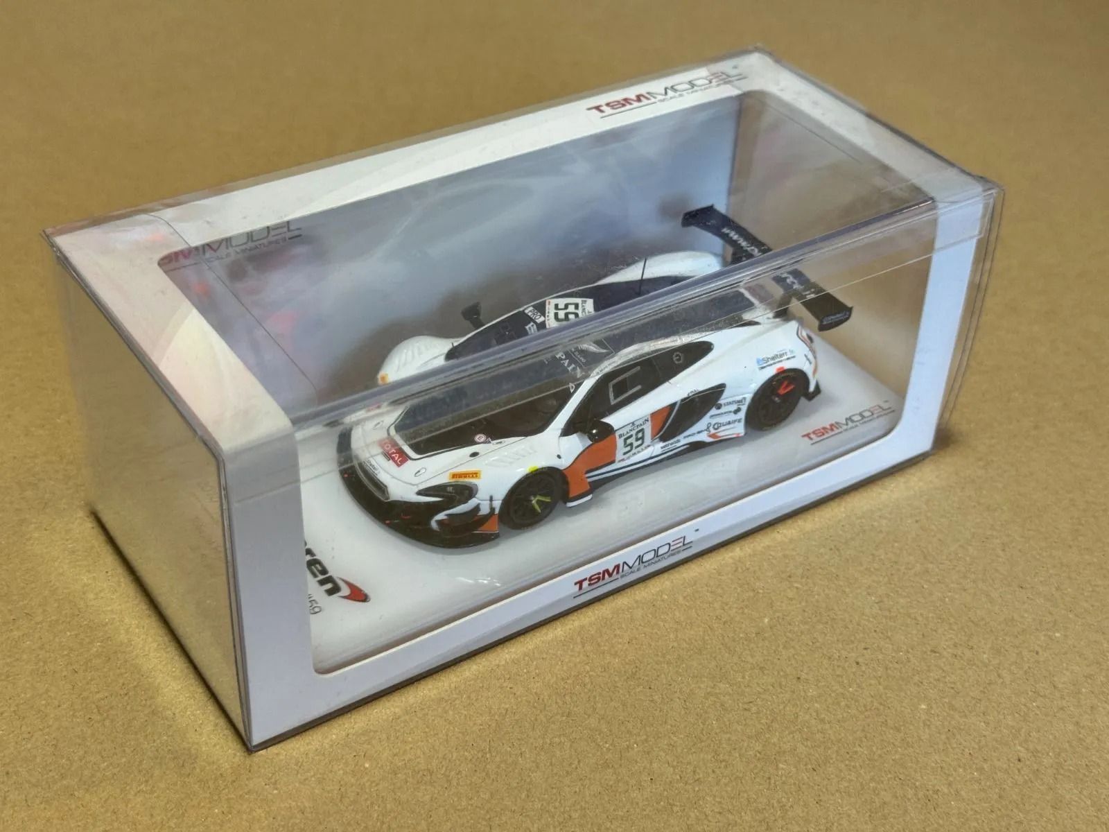 TSM MODEL トゥルースケール マクラーレン 650S GT3 59 トータル スパ 24時間 2015 ブルーノ セナ ラッリ B.Senna 4895183604482 McLAREN TOTAL N 59 24h SPA TRUESCALE
