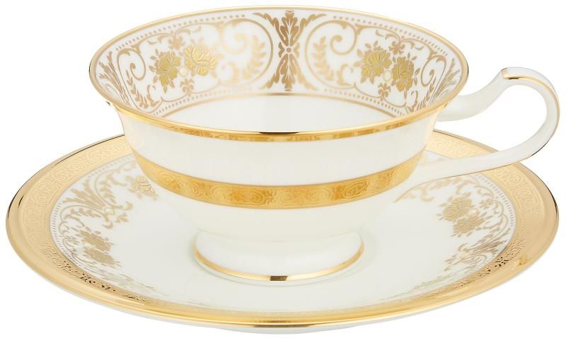 Noritake ノリタケ カップ -amp- ソーサー コーヒー ティー 兼用 220cc ジョージアンパレス ボーンチャイナ T59587|4858