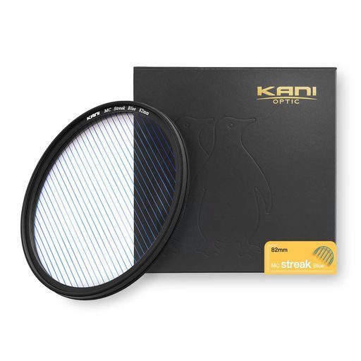 KANI82mmストリークブルー特殊効果ストリークフィルター光条色 ブルーアナモルフィック夜景イルミネーションポートレートStreakBlueK17177