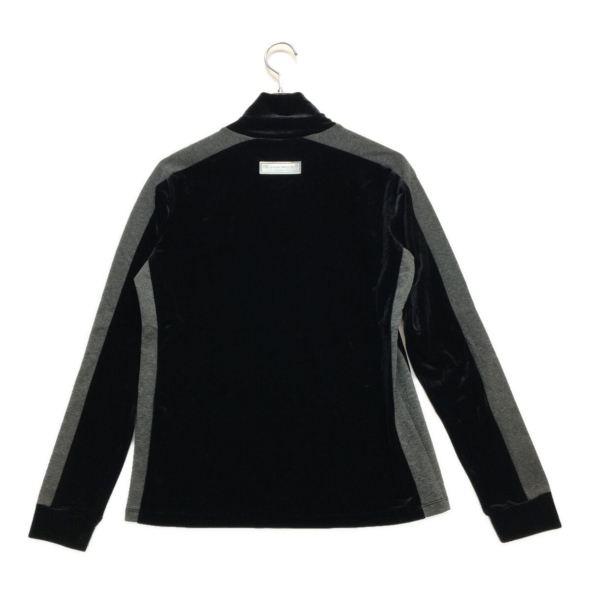 SY32 BY SWEET YEARS - coco 未使用品 エスワイサーティトゥバイスィートイヤーズ SY32 by SWEET YEARS レディース 長袖シャツ L ネイビー グレー モックネック 光沢ベロア 未使用品 レディース エスワイサーティトゥバイスィートイヤーズ